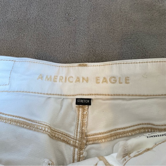 American eagle white stretch jeans size 4 - Picture 7 of 8